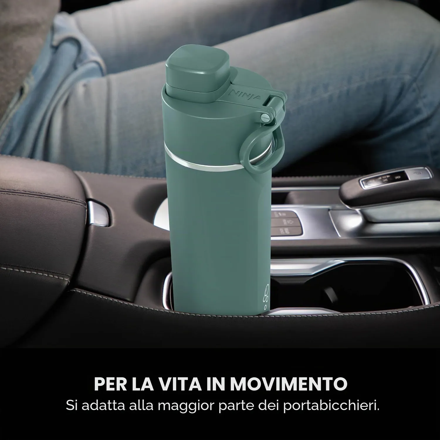 Ninja Thirsti DW1801EUUKEM borraccia termica 530 ml verde scuro gassate