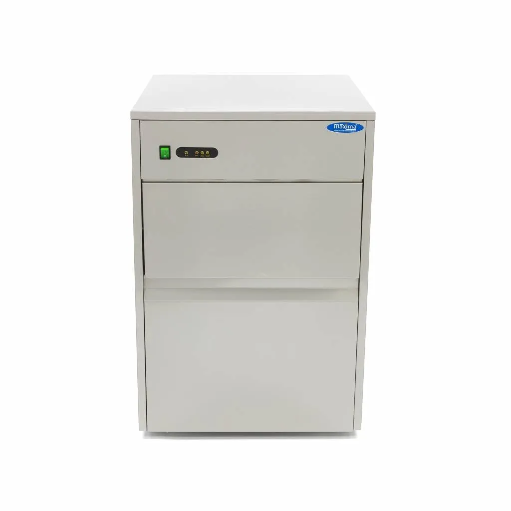 Maxima macchina ghiaccio 28 kg cubetti raffreddata ad aria
