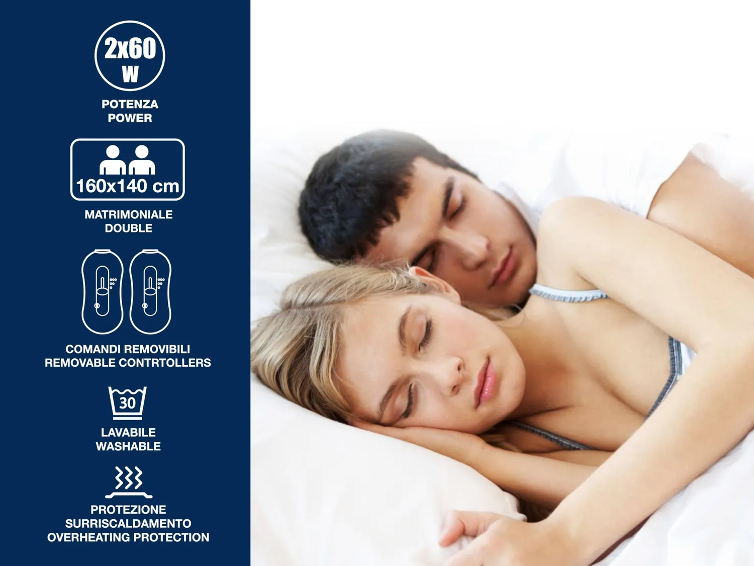 Beper P203TFO110 Scaldaletto Matrimoniale 160x140 3 Livelli