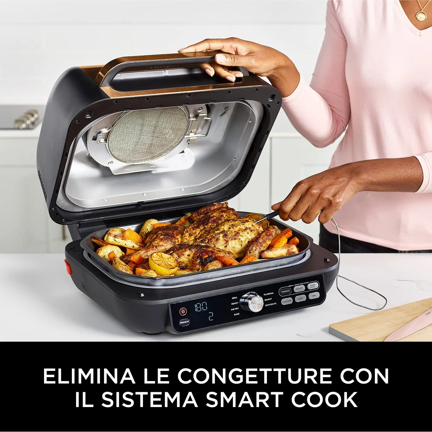 Ninja Foodi Max Pro AG651EUCP griglia friggitrice rame 3,8 L