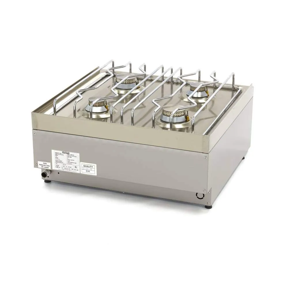 Maxima Piano cottura gas 4 fuochi 60x60 cm 17 kW