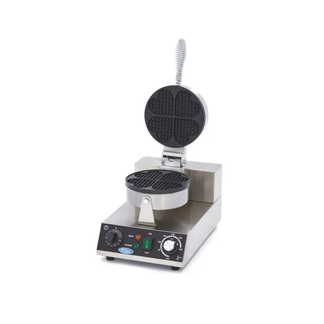 Maxima piastra waffle cuore singola 1000W antiaderente