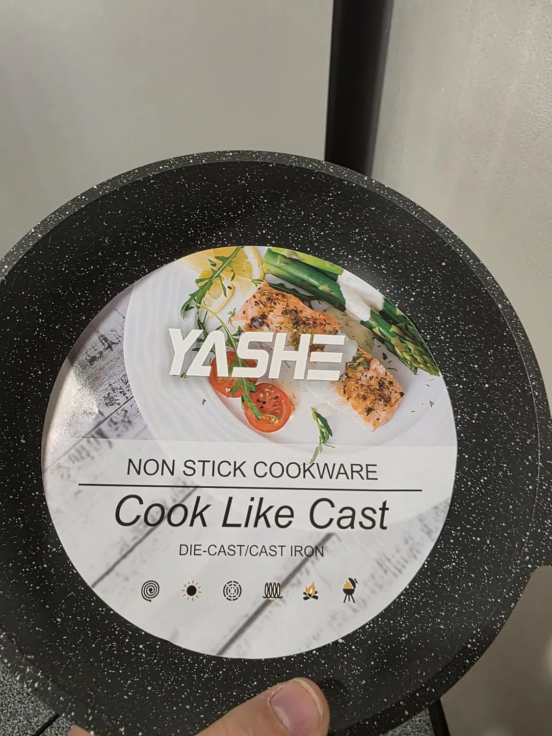 Yashe padella antiaderente 24 cm senza PTFE PFAS