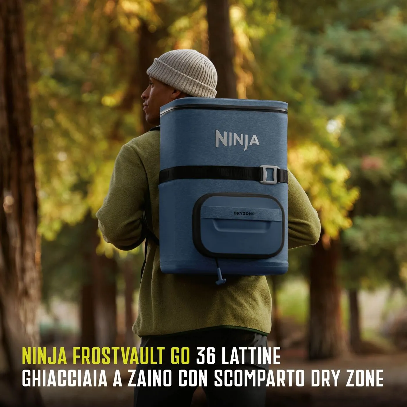 Ninja FrostVault Go zaino termico 23 L blu navy 36 lattine