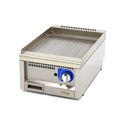 Maxima piastra gas rigata 400x600 mm paraspruzzi 3kW