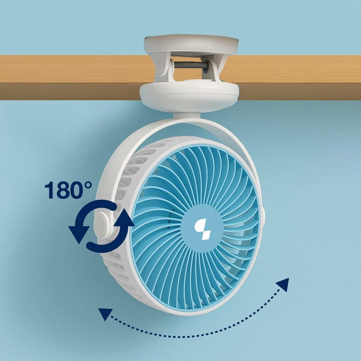 Beper P206VEN421 Mini Ventilatore Clip Ricaricabile USB