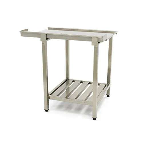 Maxima tavolo per lavastoviglie inox 120x75 cm sinistro