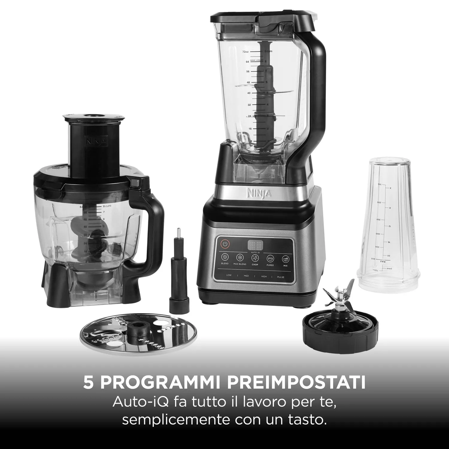 Ninja BN800EU Robot da Cucina 3 in 1 1200W 1,8L