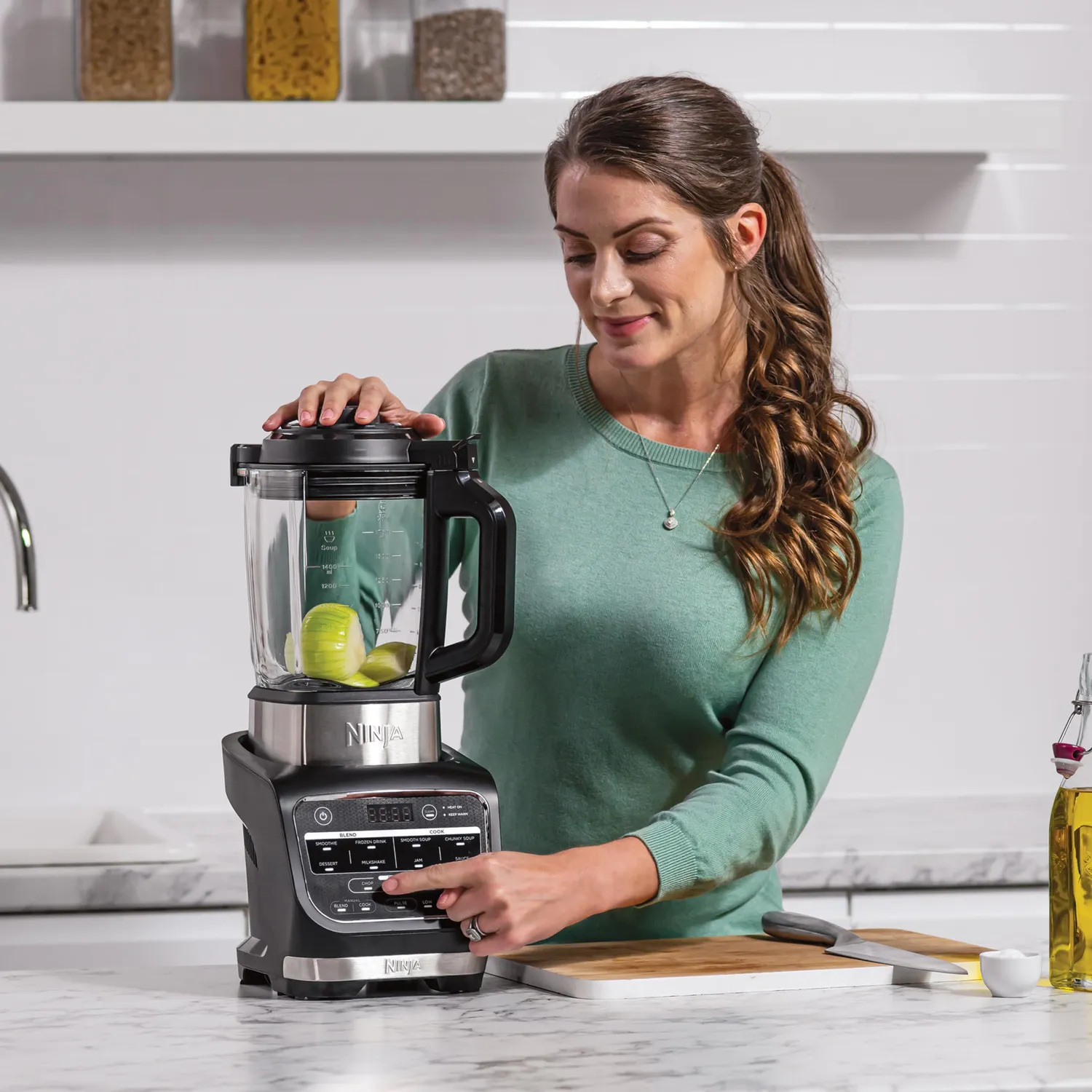 Ninja Foodi frullatore cuoci zuppe nero 1,7L vetro