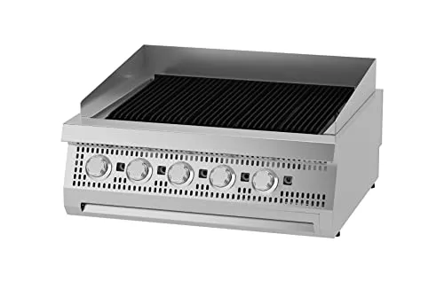 Maxima Premium Chargrill 5 Zone Grill a Gas Doppia 90 cm Ghisa