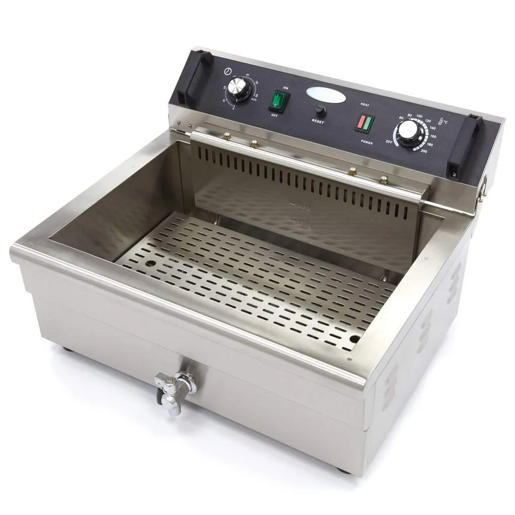 Maxima friggitrice elettrica 20L 1 cestello con scarico