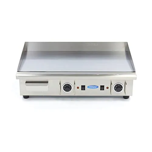 Maxima Piastra Barbecue Cromata Liscia 73 cm 4400W