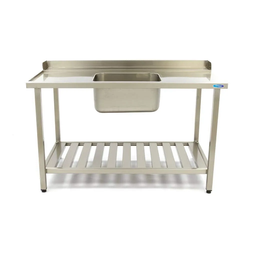 Maxima tavolo entrata lavastoviglie lavello sinistra 1200 inox