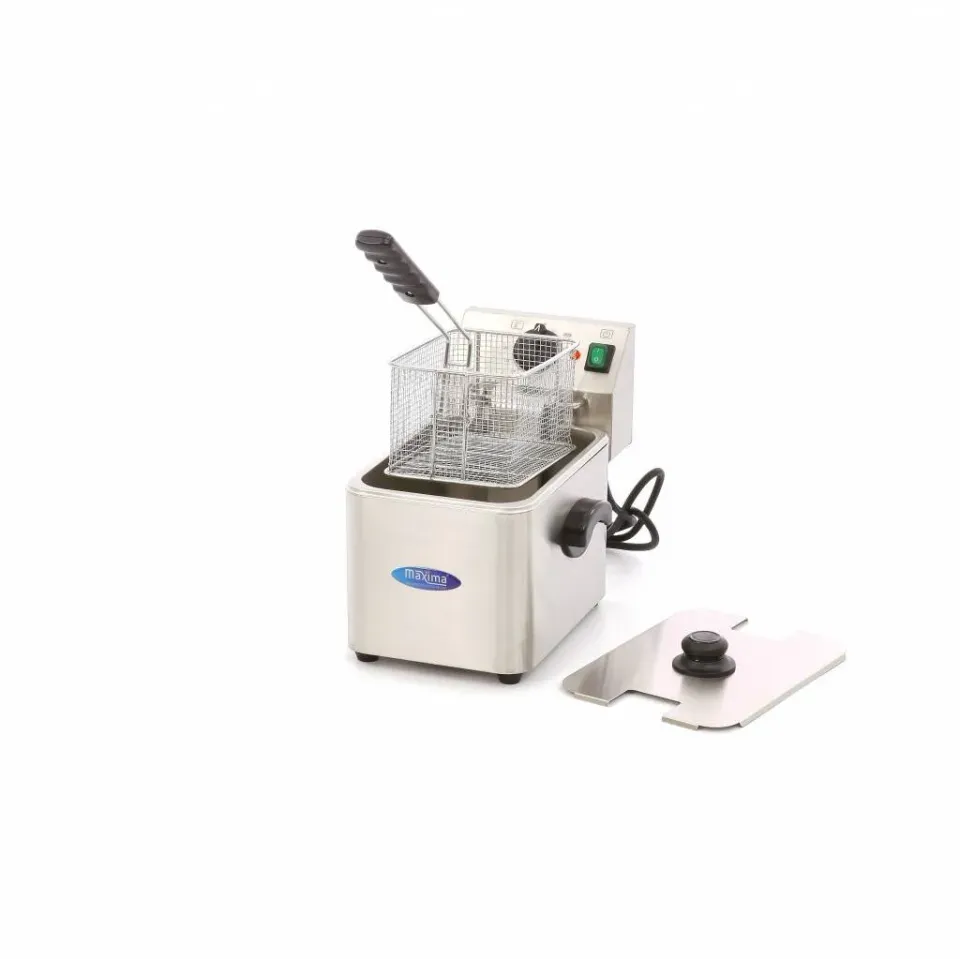 Pizza Maxima Friggitrice Professionale 4 L 2500W Acciaio Inox