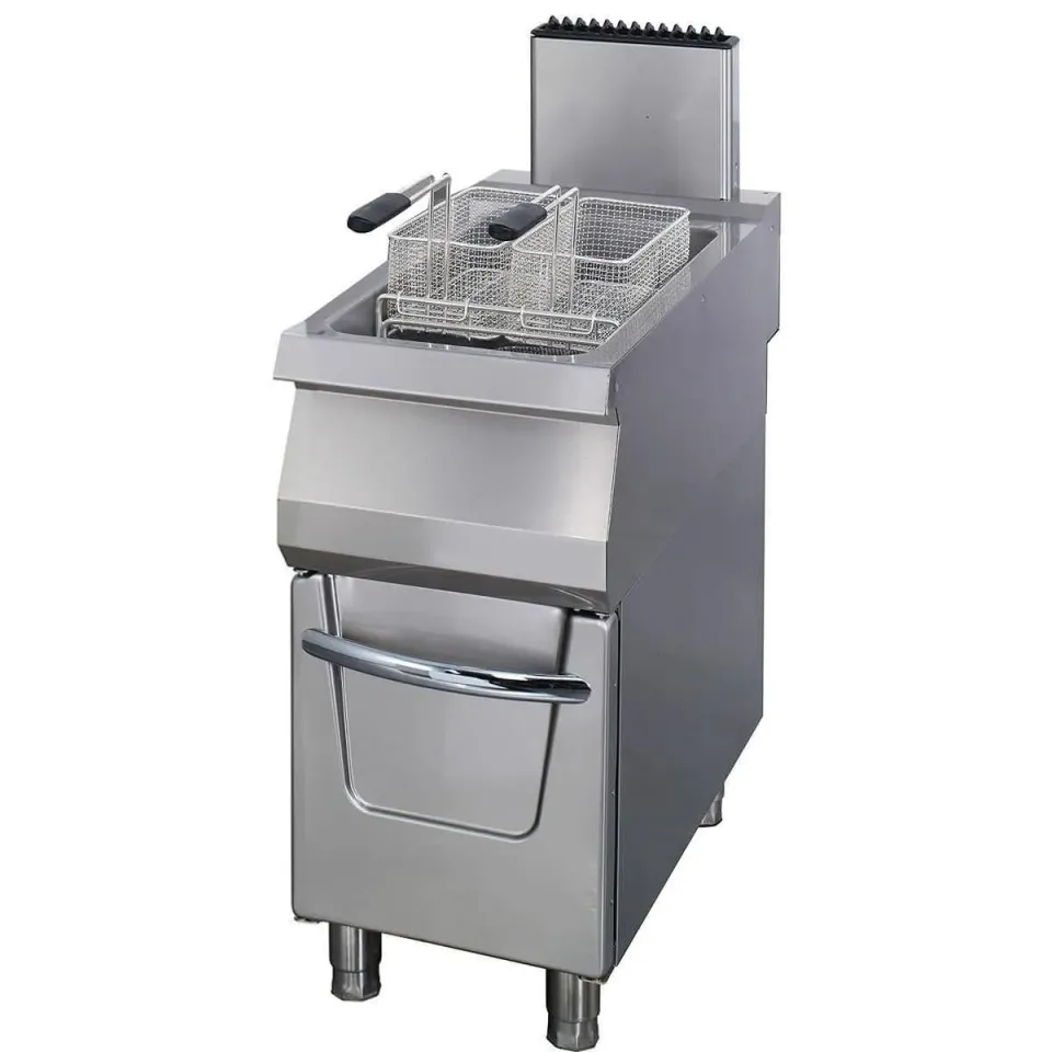 Maxima Gastro Premium Friggitrice Gas 22L Rubinetto 90 cm