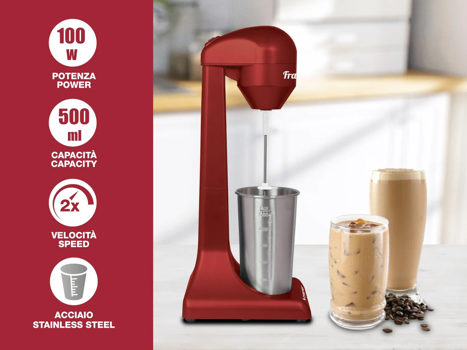 Beper BP.690 frullino frappè 0,5L 2 velocità