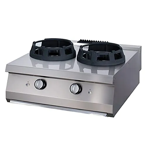 Maxima Premium Wok Bruciatore Doppio fornello gas 28,5 cm