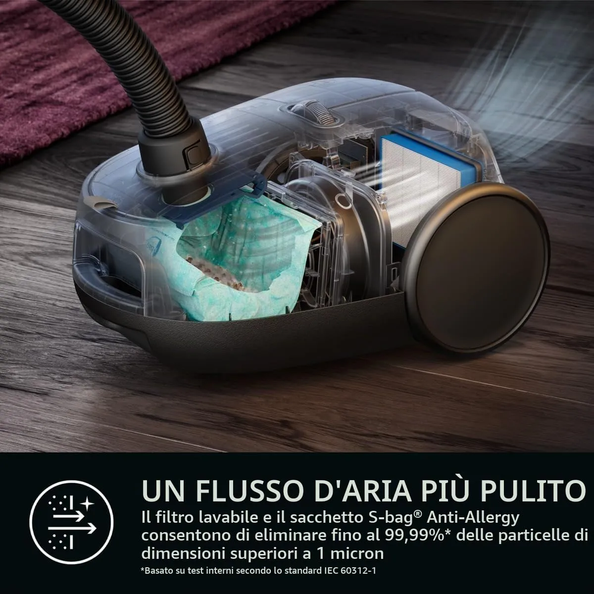 AEG AB61H6SW Aspirapolvere Sacco Bianco Opaco 850W