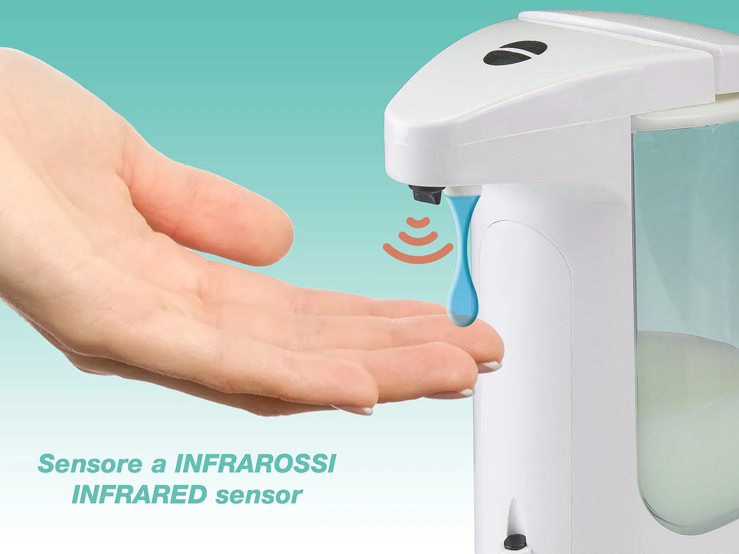 Beper P201UTP004 dispenser sapone automatico 370 ml