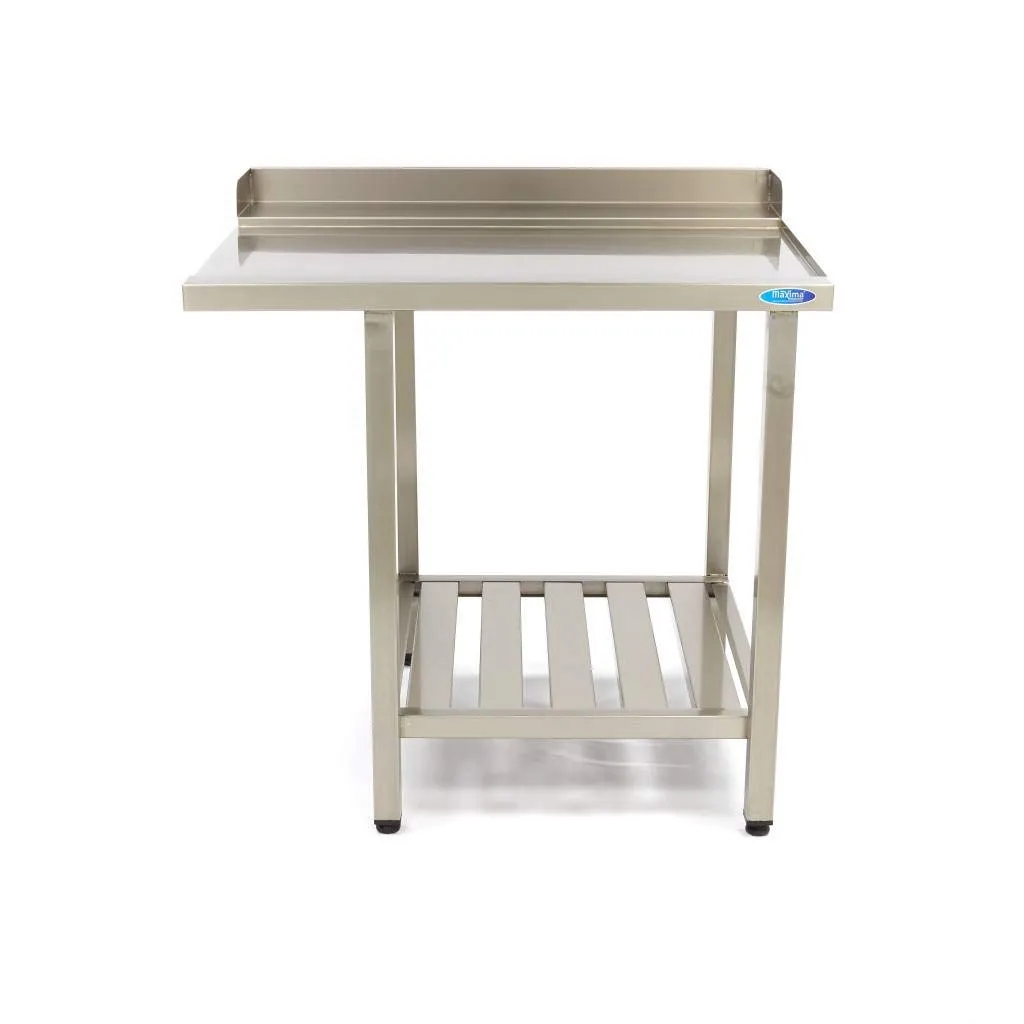 Maxima Tavolo Lavastoviglie 120x75 Destra con Alzatina Inox