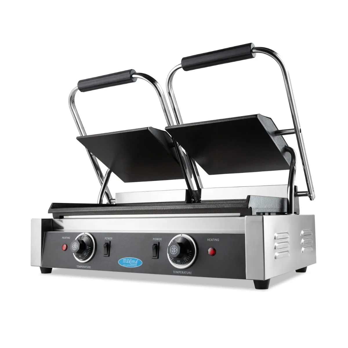Pizza Maxima Gastro Griglia a Contatto Doppia Liscia 2x22 cm