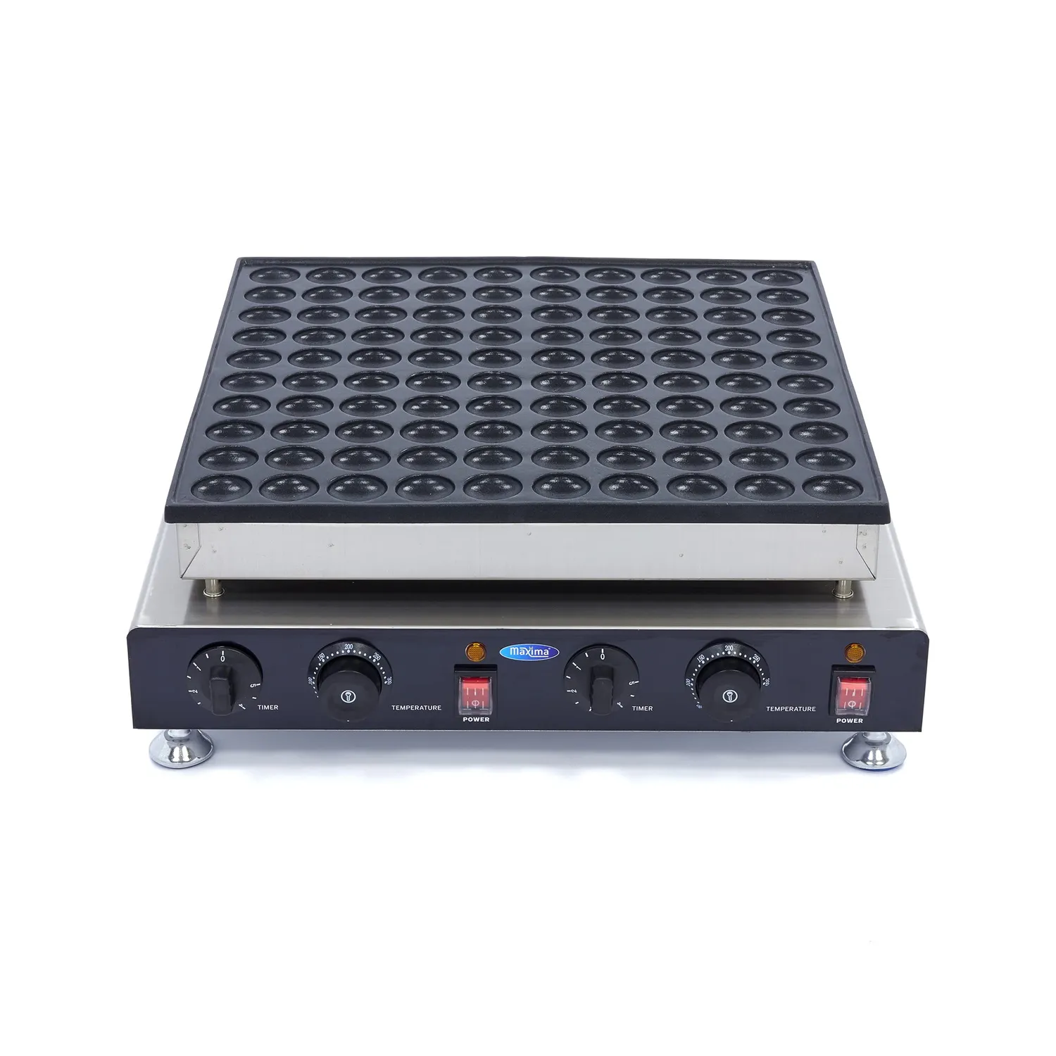 Maxima Poffertjes 100 Pezzi piastra elettrica 4 cm antiaderente