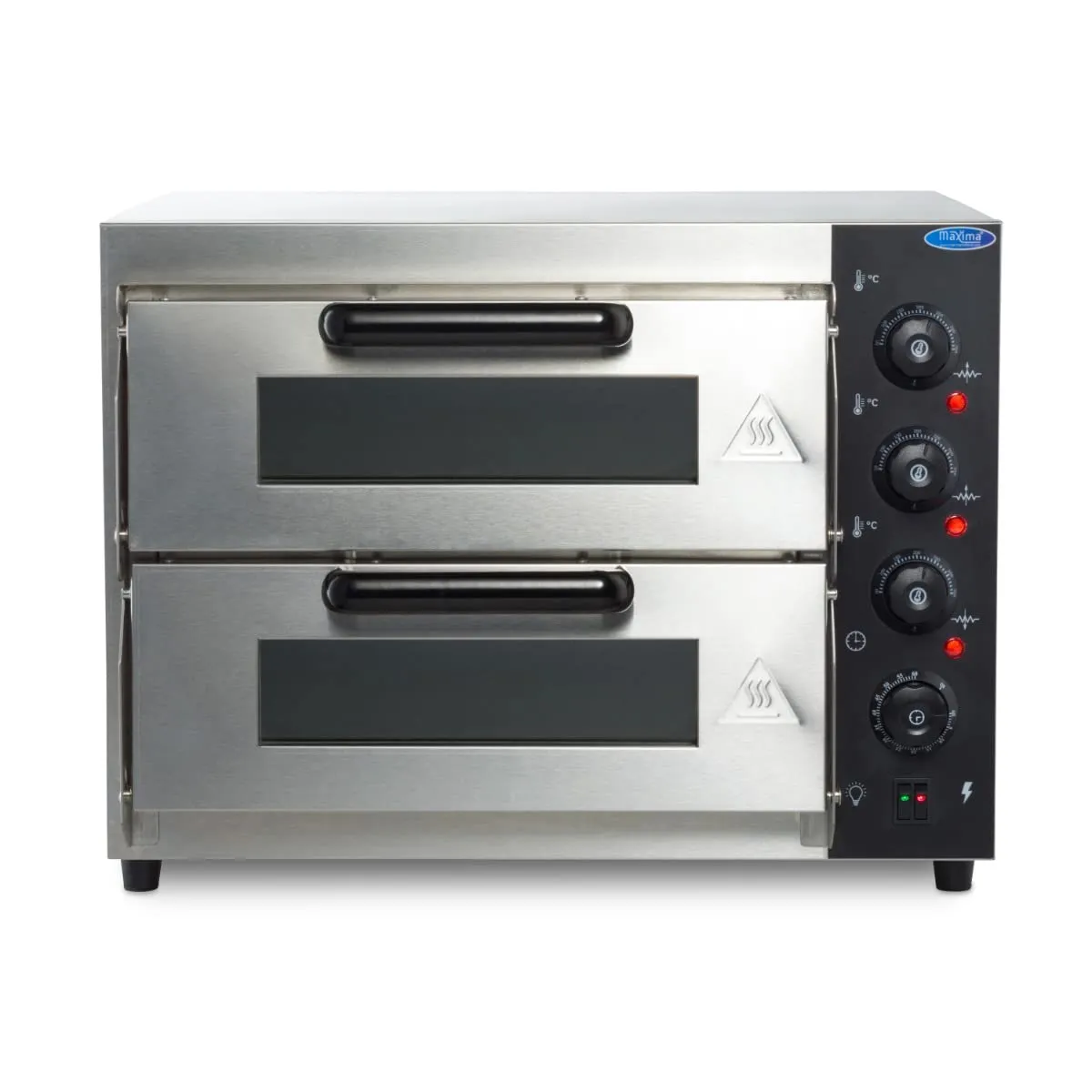 Pizza Maxima forno pizza 2 camere Ø40cm 350°C pietra