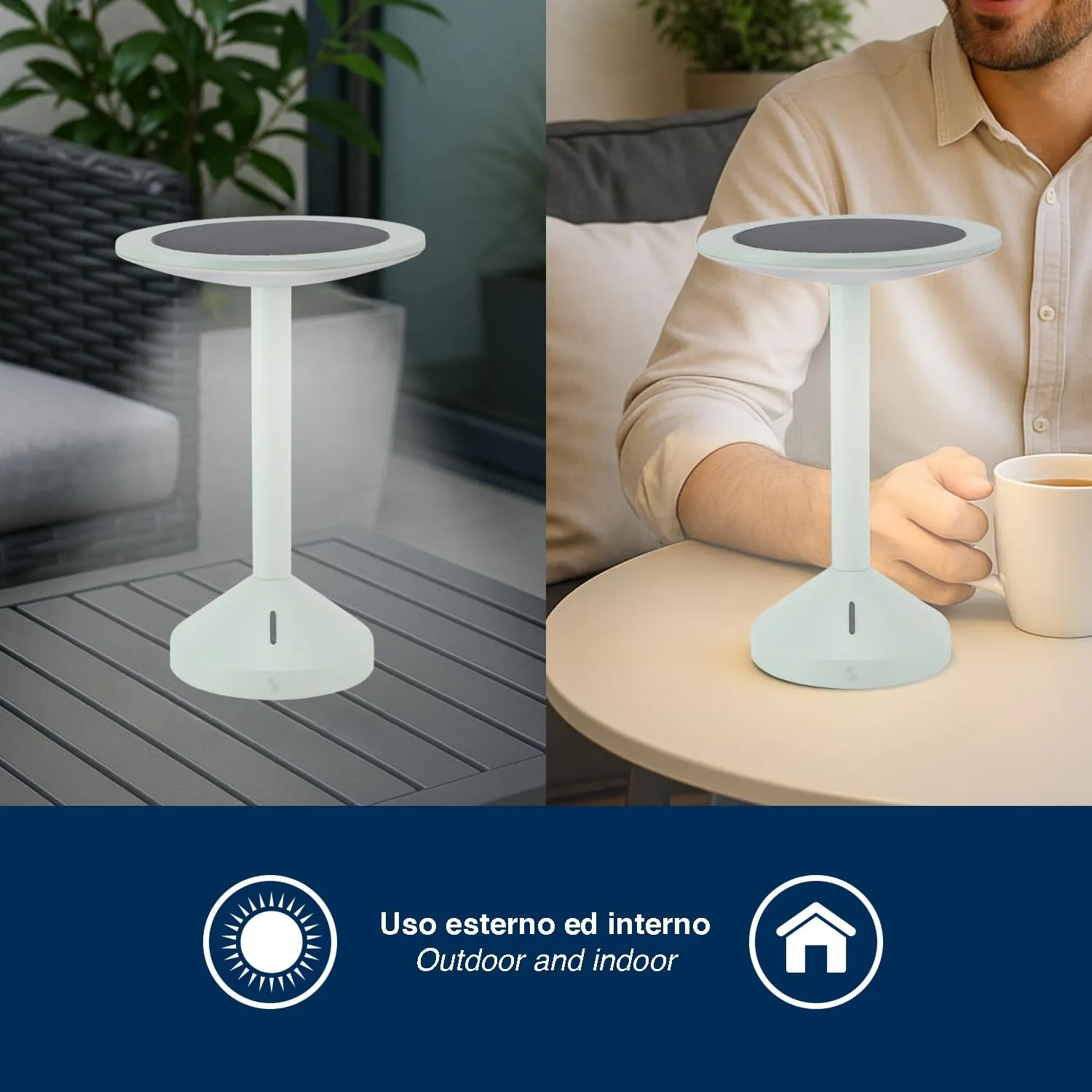 Beper Helia P207ILO600 Lampada Tavolo Solare LED