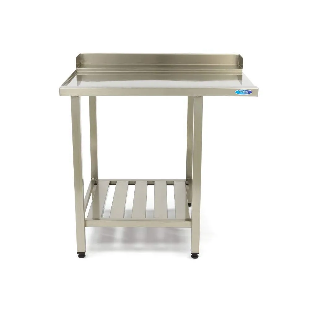 Maxima tavolo per lavastoviglie inox 120x75 cm sinistro