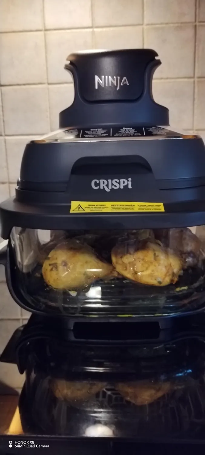 Ninja CRISPi friggitrice ad aria vetro 5,2L blu compatta