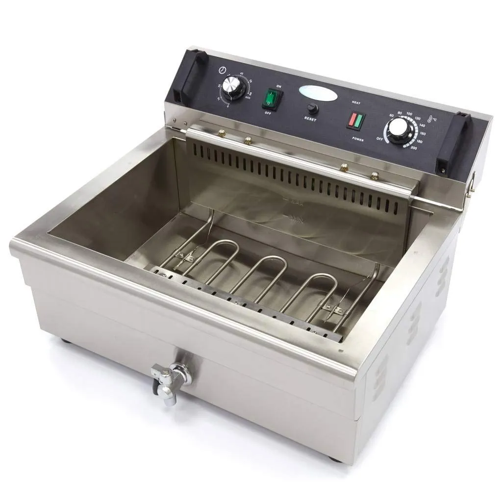 Maxima friggitrice elettrica 20L 1 cestello con scarico