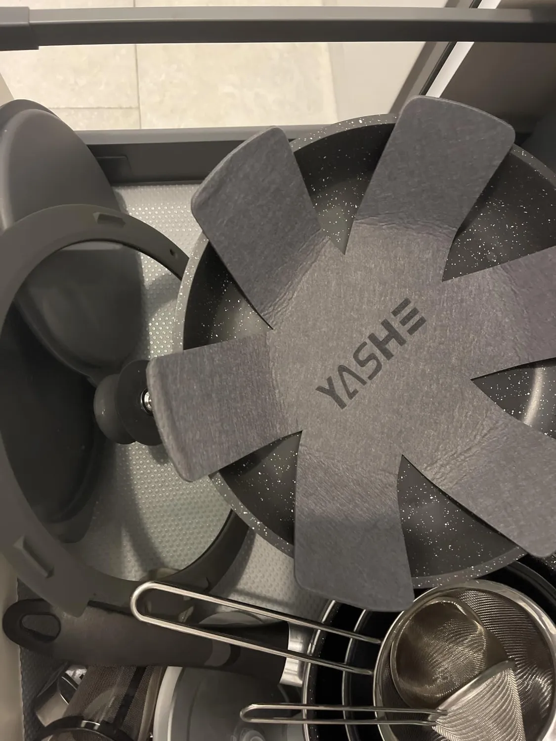 YASHE Batteria Pentole Induzione 15 Pezzi senza PTFE Forno