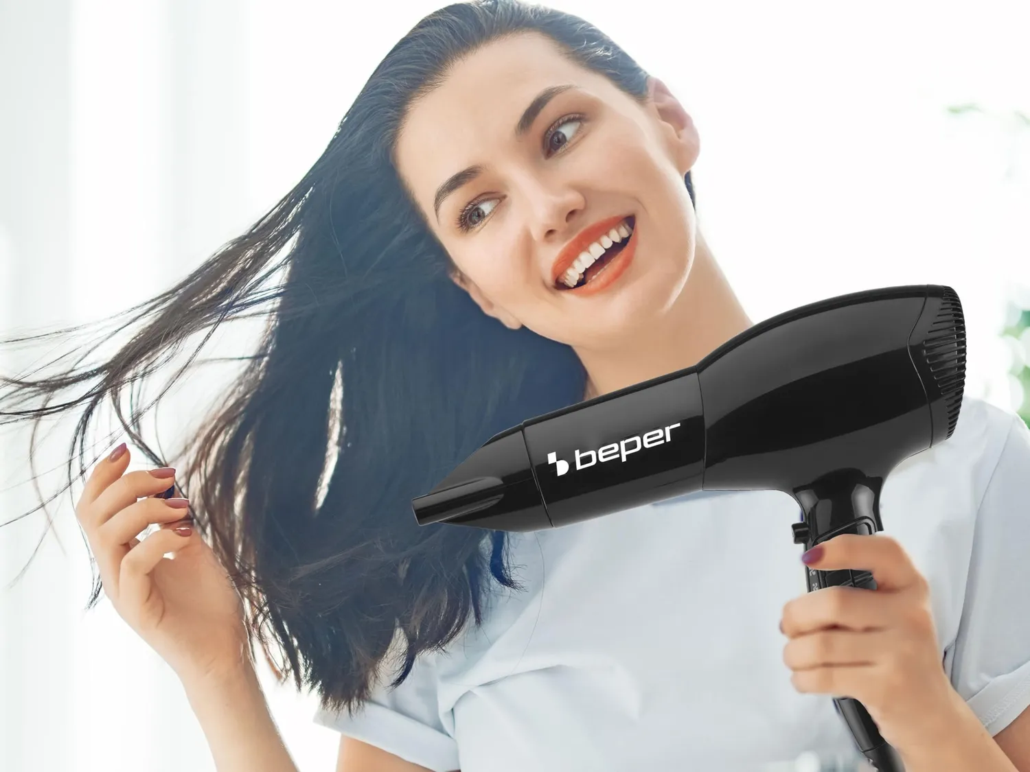 Beper 40.979 asciugacapelli 2000W nero con diffusore