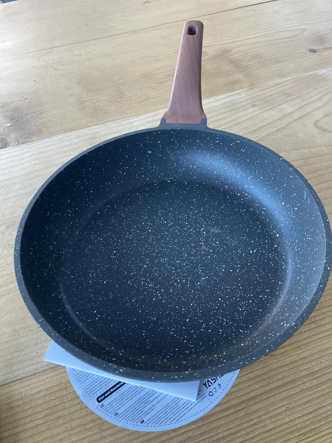 YASHE Padella Antiaderente 24 cm in Granito per Induzione