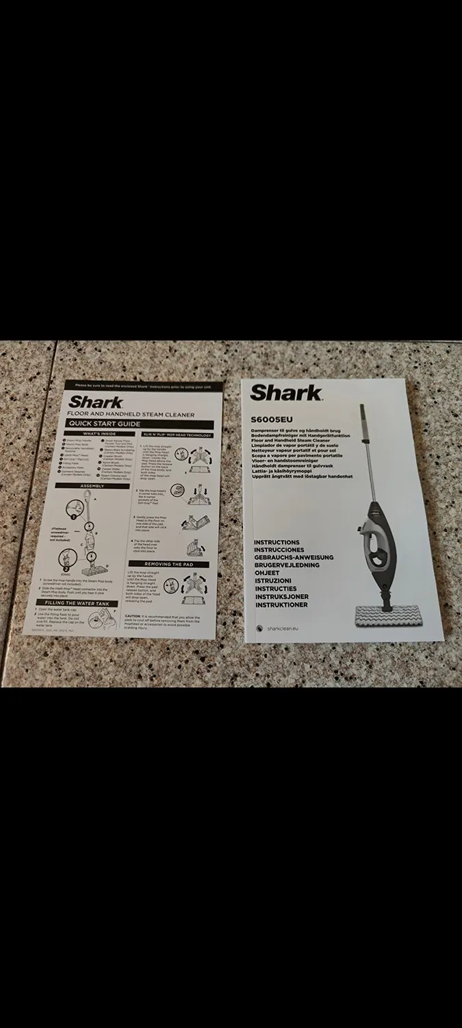 Shark S6005EU Scopa a Vapore 3-in-1 Bianca