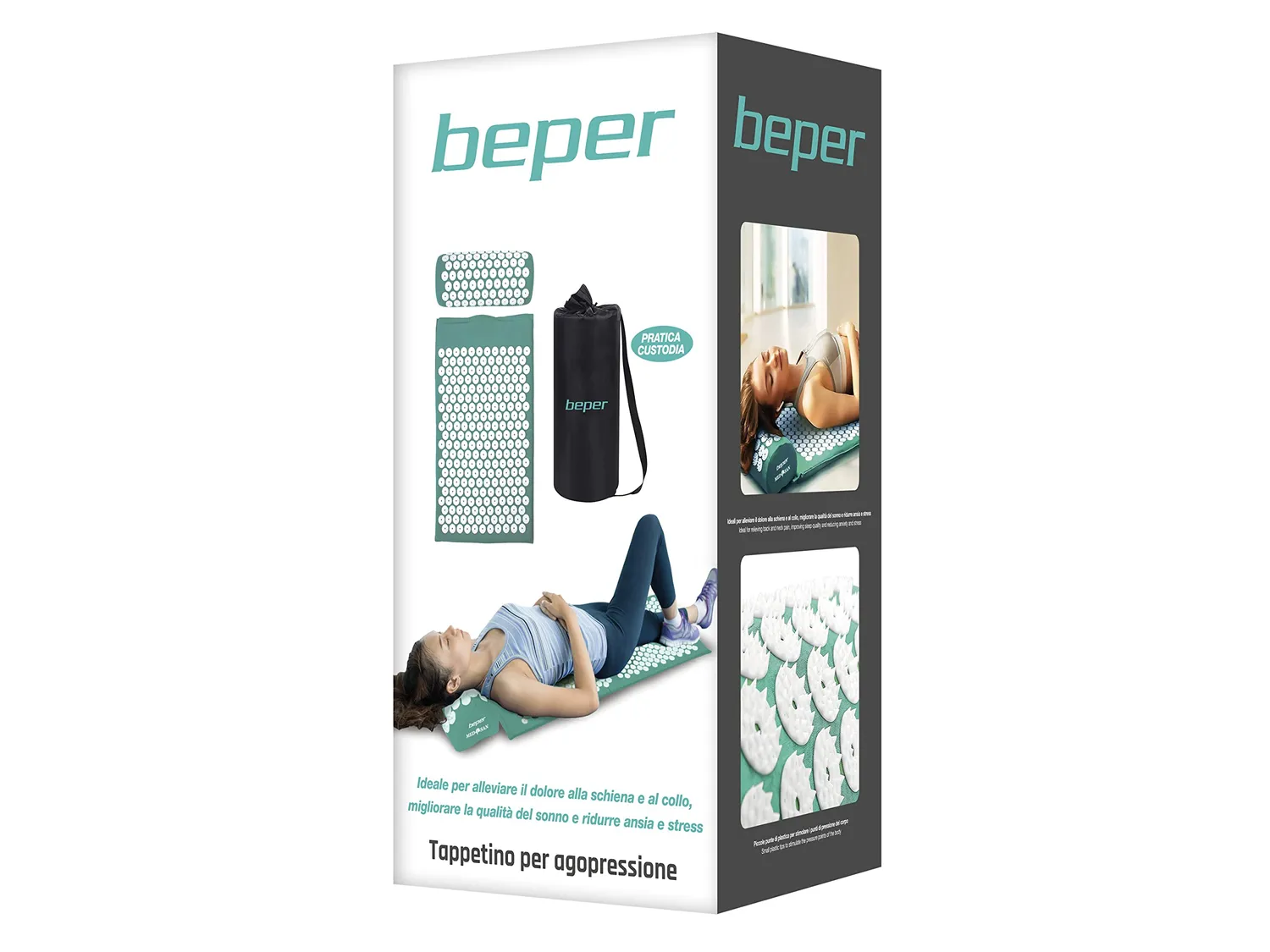 Beper C301ACC001 tappetino digitopressione cotone con cuscino