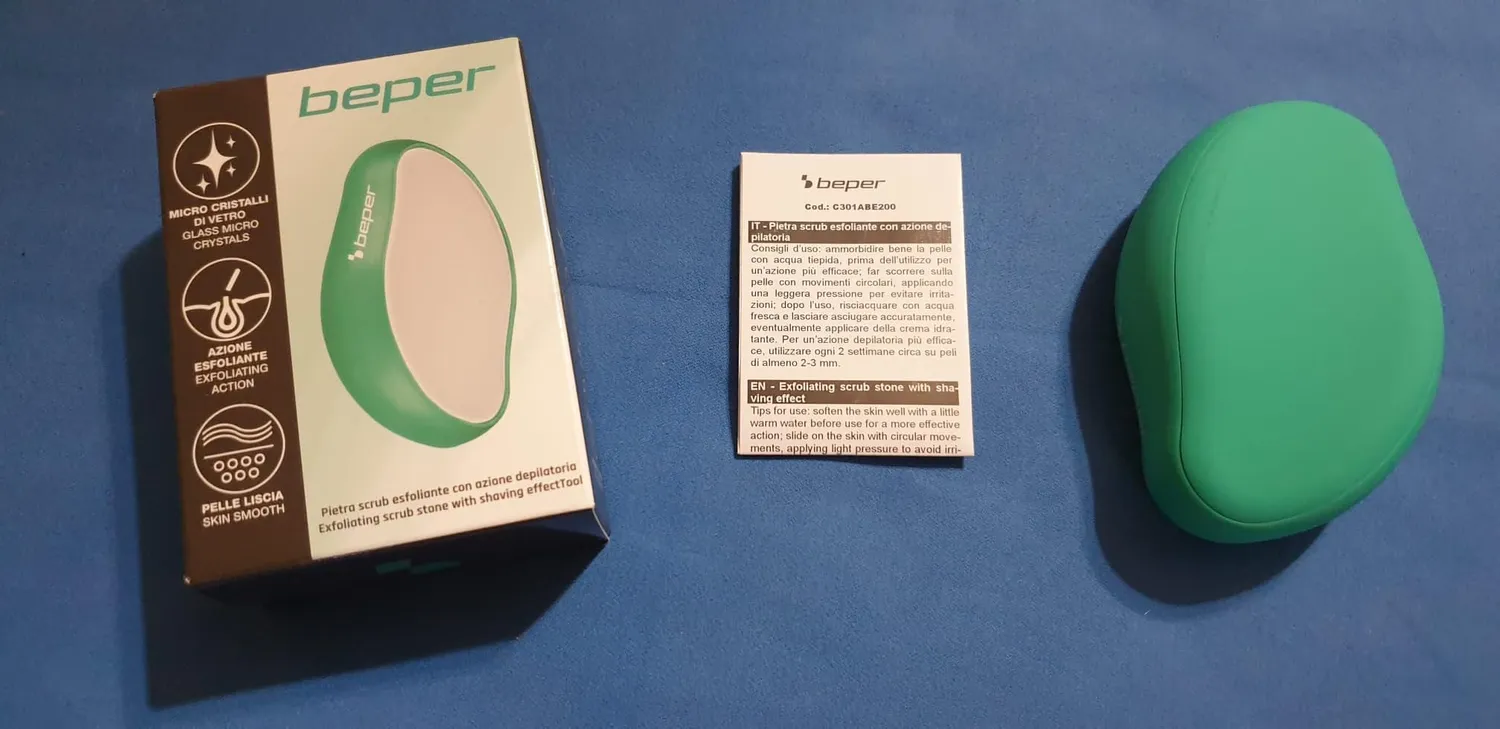 Beper C301ABE200 Raspa Piedi Vetro Microcristalli
