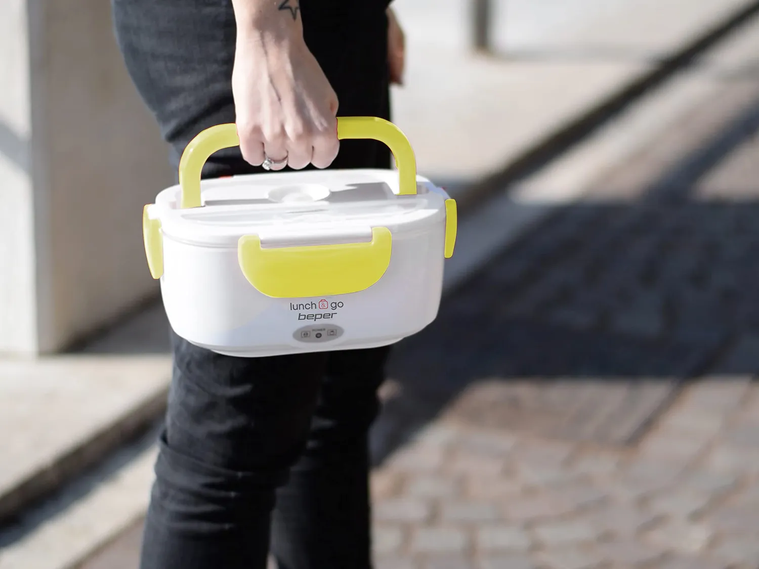 Beper Lunch & Go 90.920G scaldavivande elettrico giallo 2 contenitori