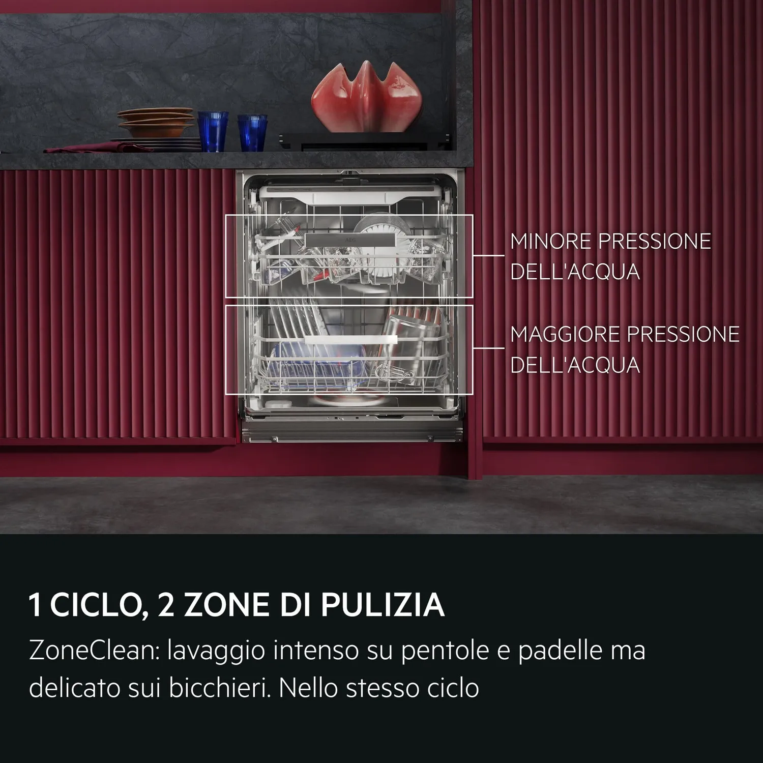 AEG GU8200A2SGM Lavastoviglie 14 Coperti Classe A 60 cm