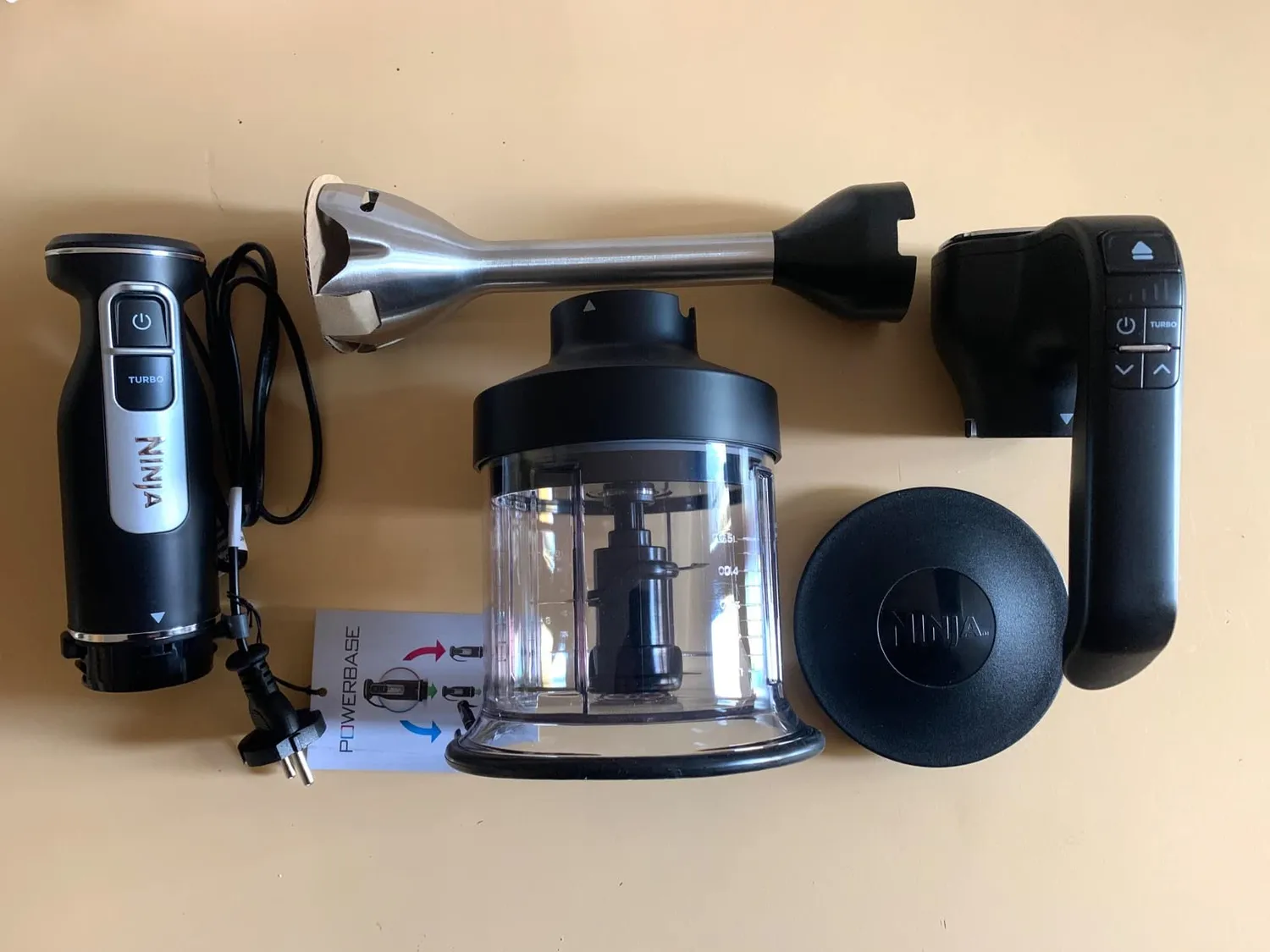 Ninja Foodi PowerBase frullatore immersione 850W pietra oro
