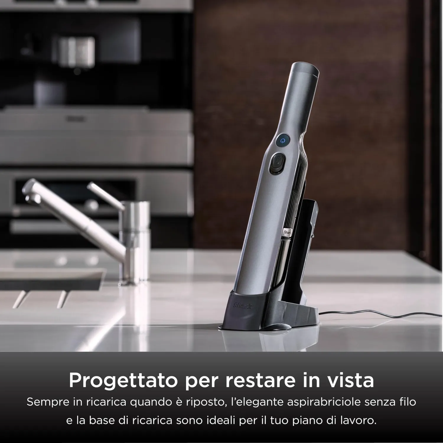 Shark WandVac 1.0 aspirabriciole grigio 8 minuti leggero