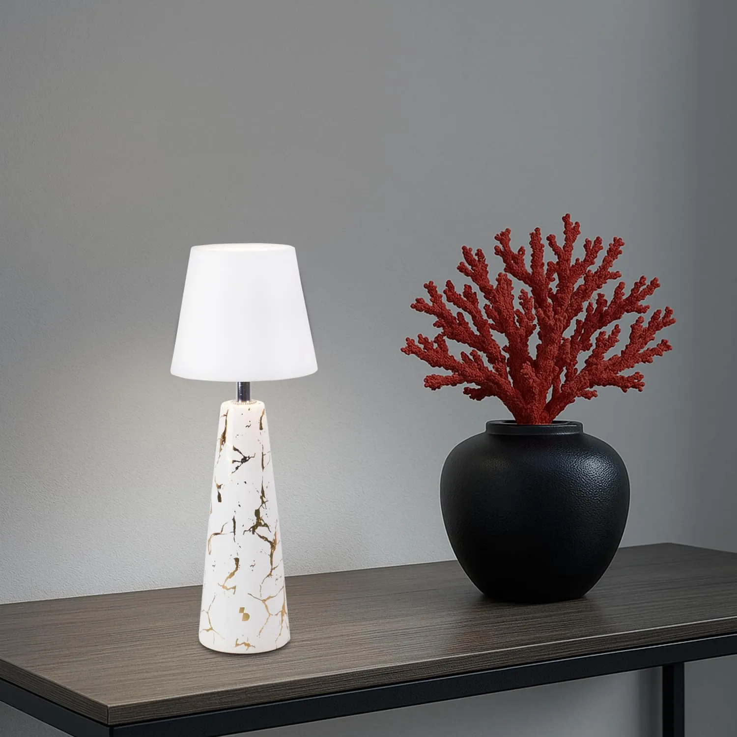 Beper P207ILI500 Marble lampada tavolo ricaricabile ceramica