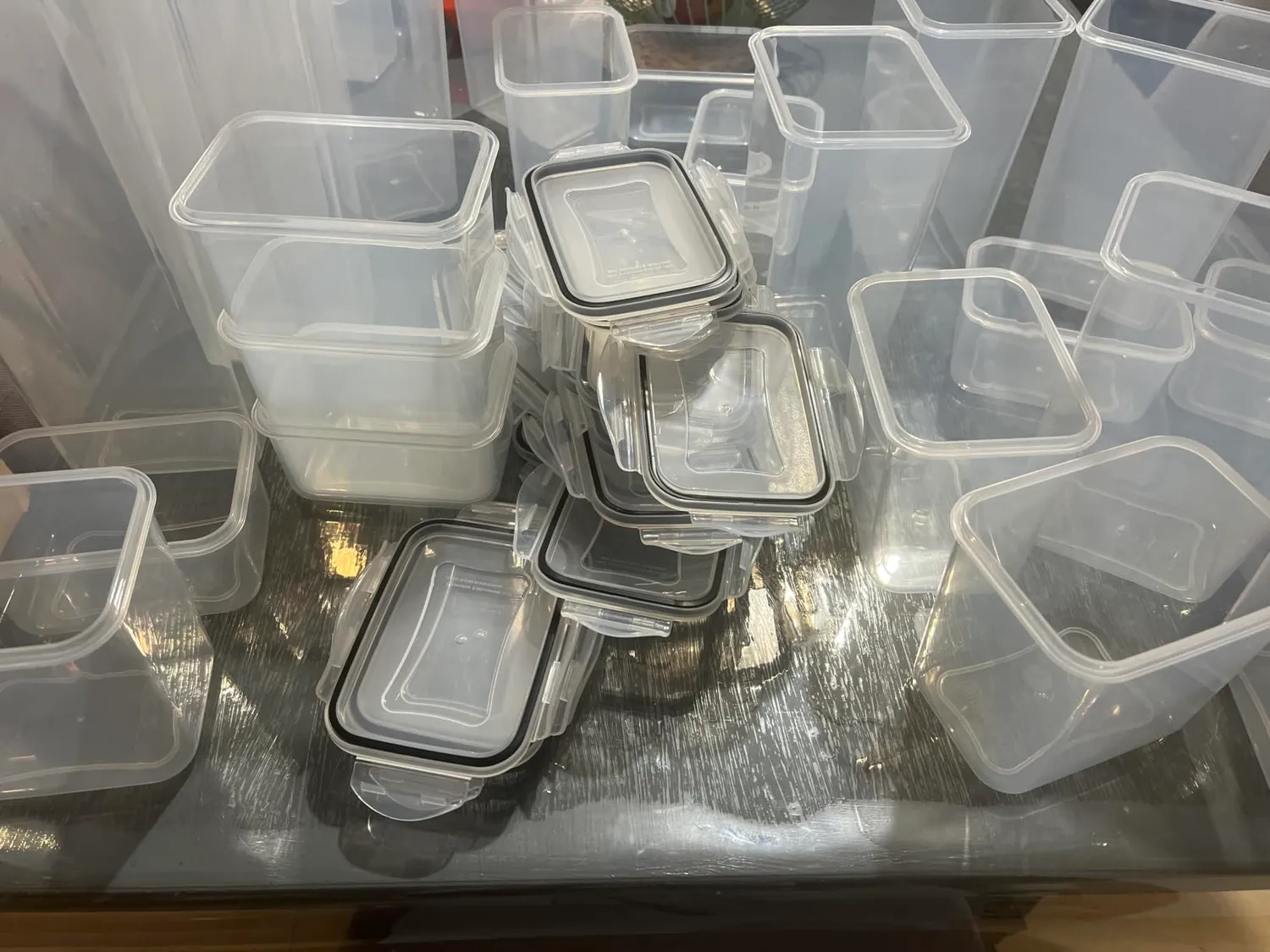 Yashe Contenitori Ermetici Alimenti Set 4 Pezzi 3,7 L Senza BPA