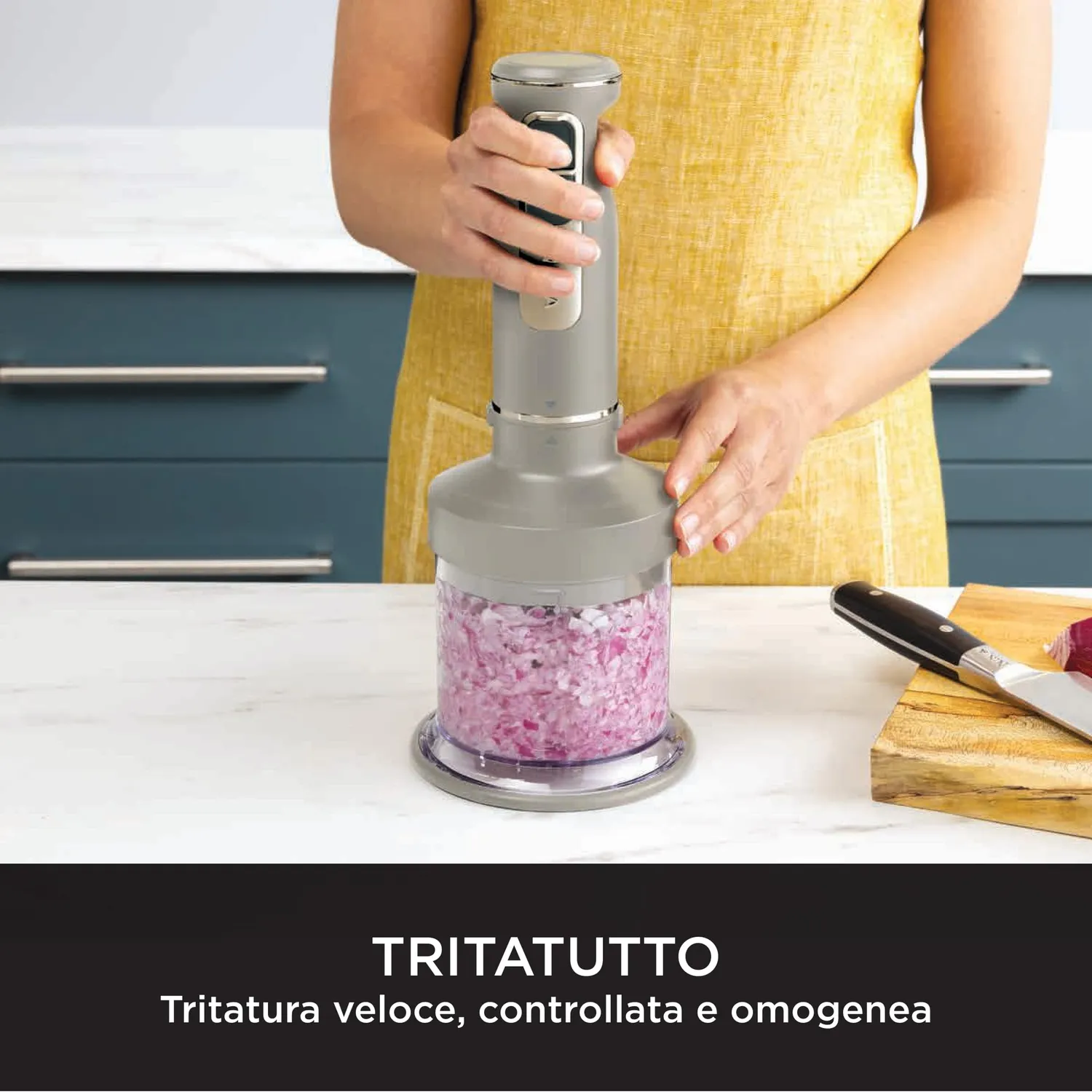 Ninja Foodi PowerBase frullatore immersione 850W pietra oro