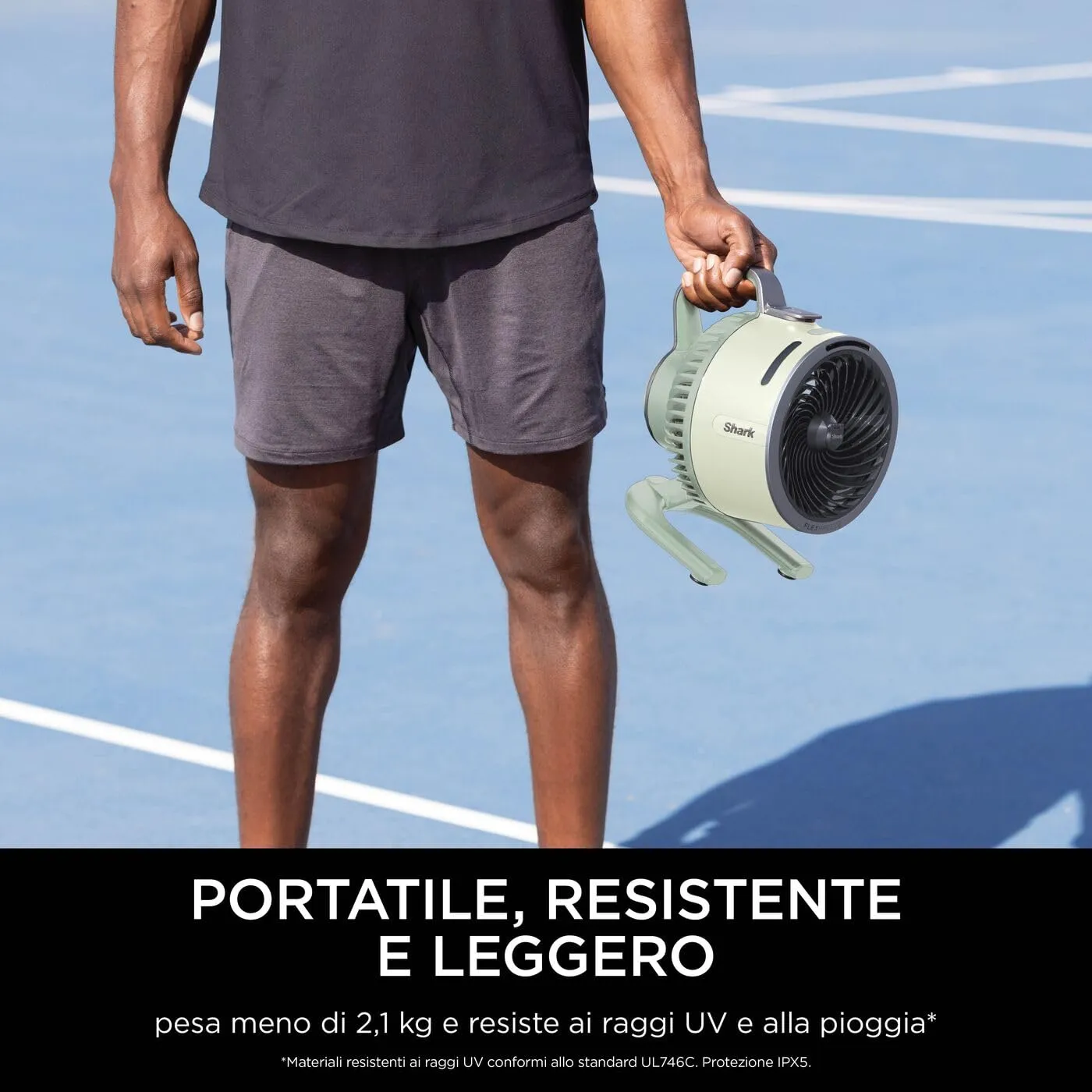 Shark FlexBreeze HydroGo Ventilatore Portatile Verde Menta