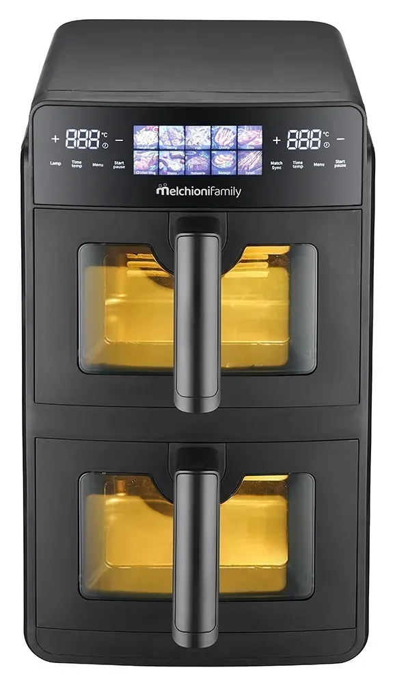 Melchioni Family Giulia friggitrice aria 10L doppio cassetto nera