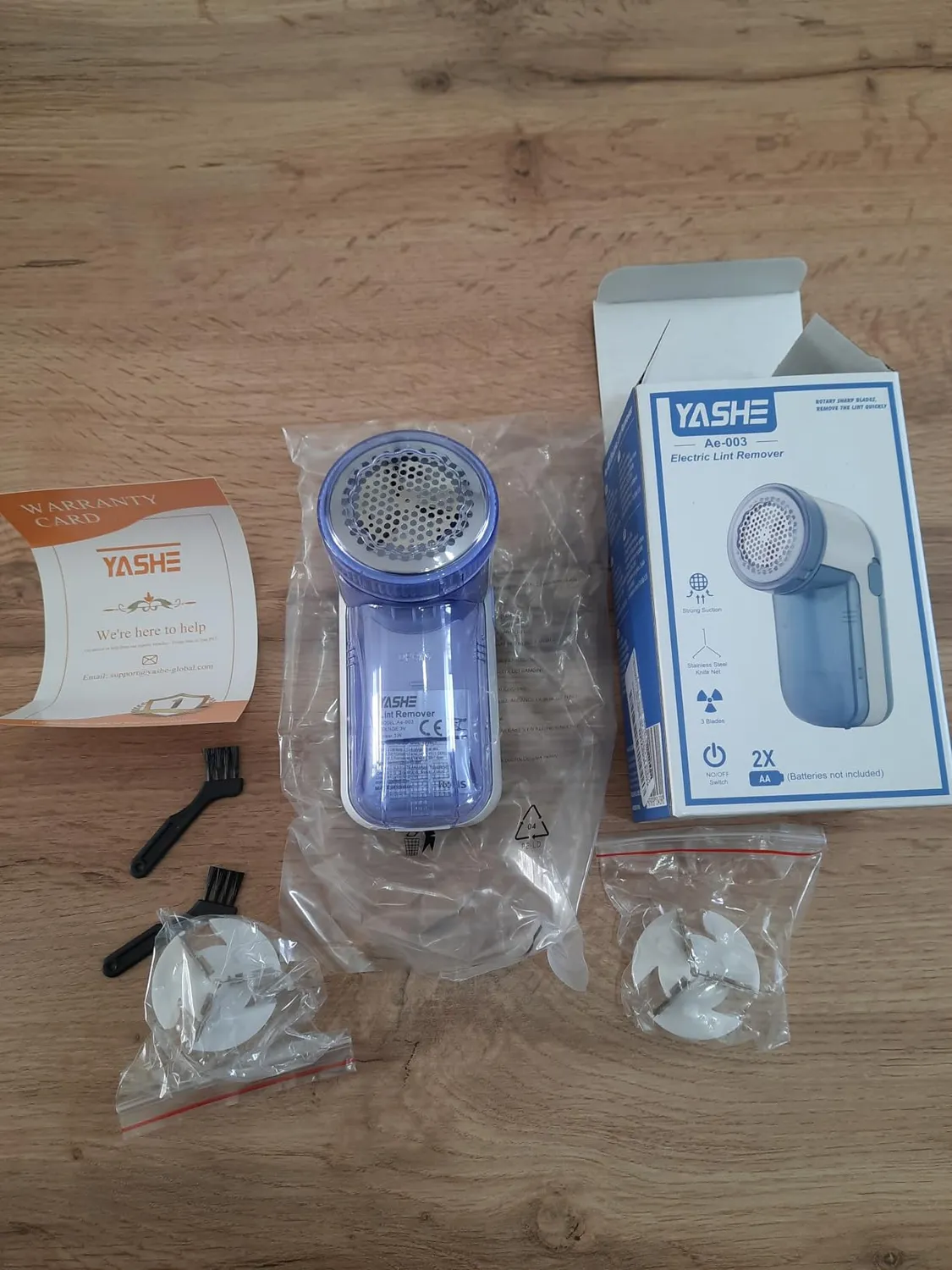 YASHE Leva Pelucchi Elettronico a Batteria con 2 Lame