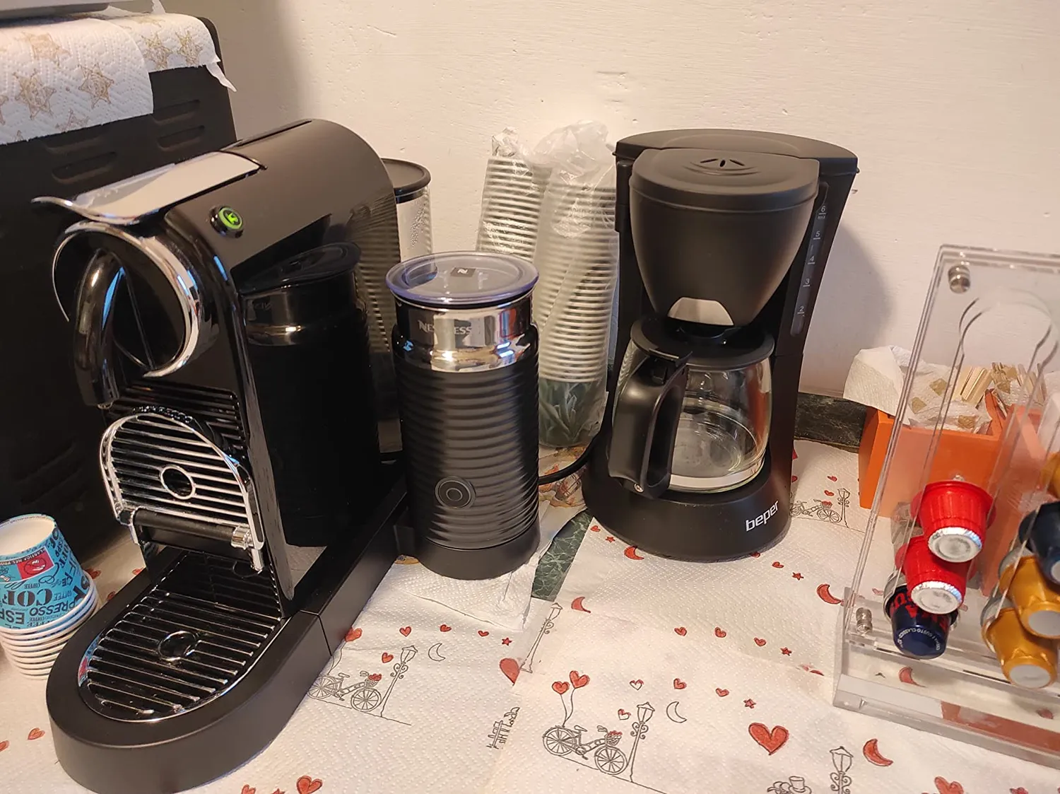 Beper BC.060 Macchina Caffè Americano 600 ml Nero 4 Tazze