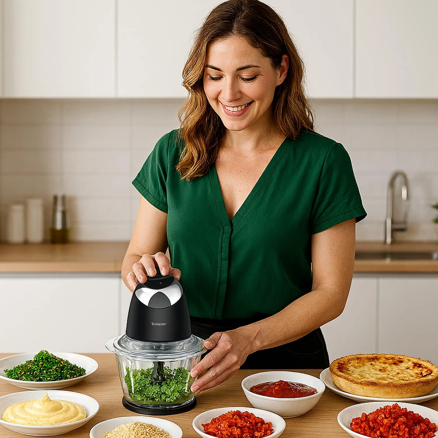 Beper Chop&Whip P102ROB003 Tritatutto Vetro 500 ml 2 Velocità