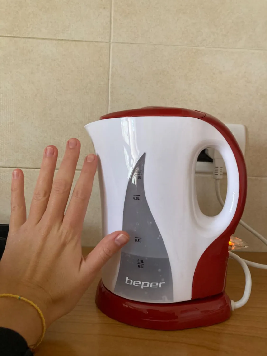 Beper P101BOL100 Bollitore Elettrico 1,7 L Bianco 2200W